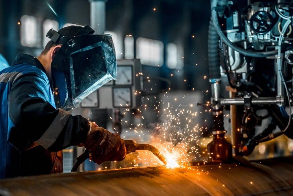 Person conducting welding and fabrication work safely. Image: Zahovaev K/shutterstock. com